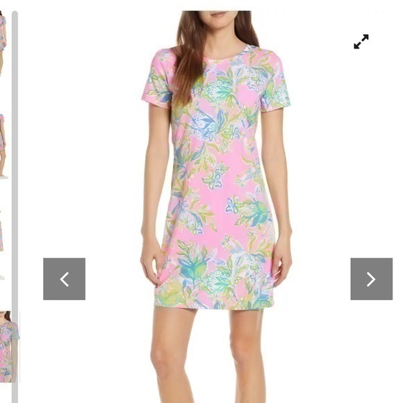 Lilly Pulitzer Dresses & Skirts - Lilly Pulitzer Floral Print T Shirt Dress